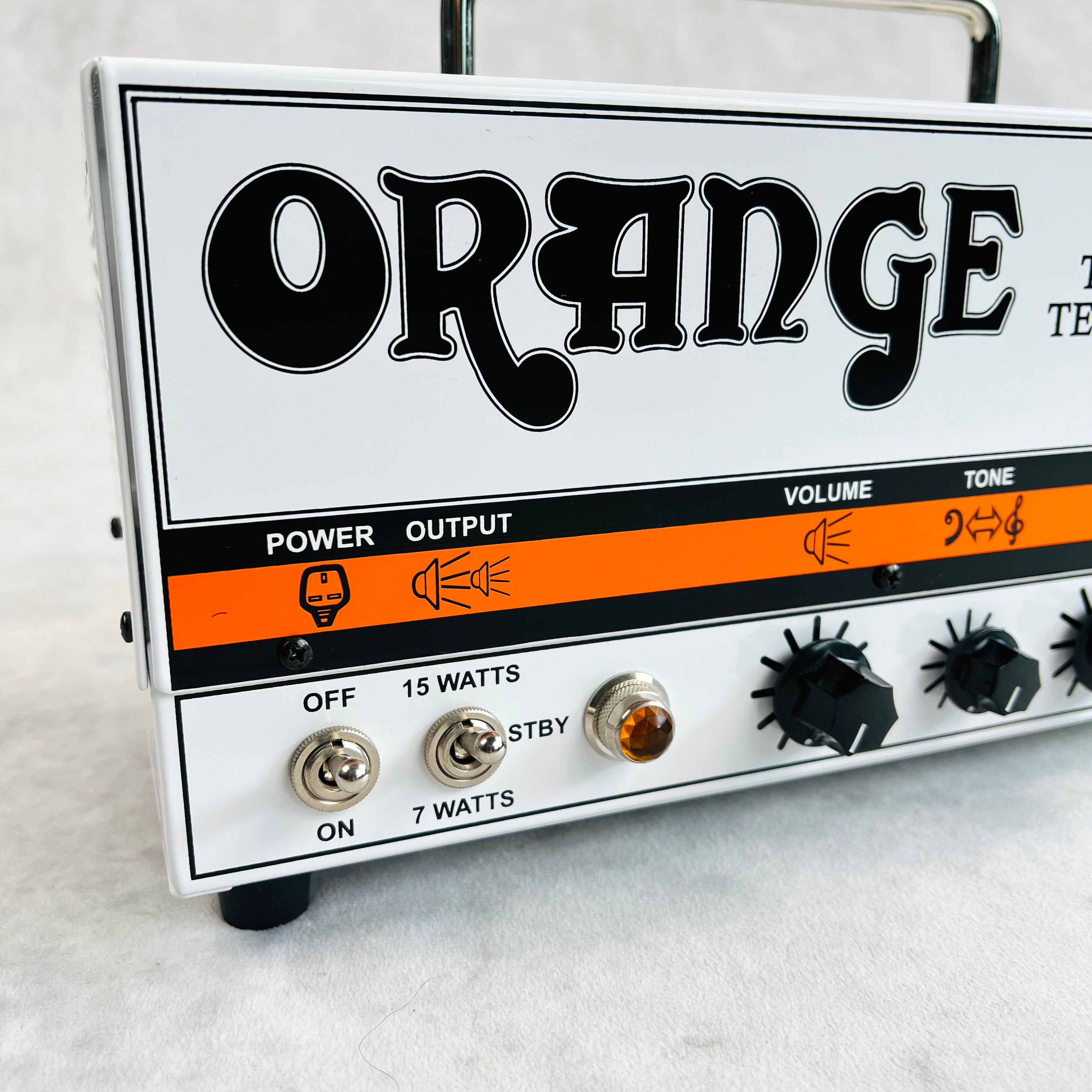 Orange Tiny Terror TT15 Guitar Head Amplifier - White | Tone Wolf