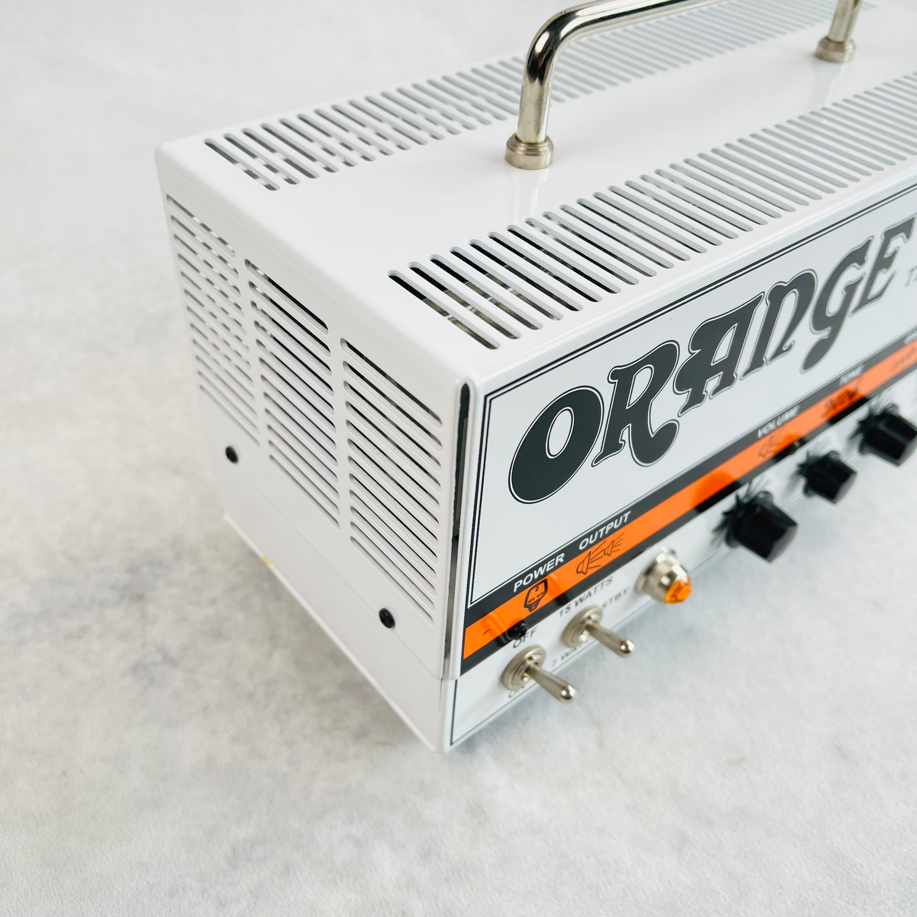 Orange Tiny Terror TT15 Guitar Head Amplifier - White | Tone Wolf