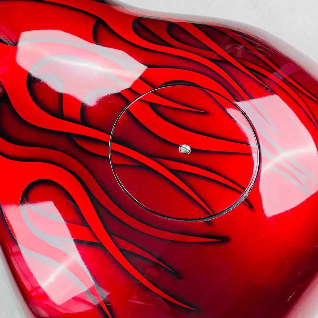 Ovation 1778T Elite - Candy Apple Red Hot Rod Flames - 15