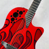 Ovation 1778T Elite - Candy Apple Red Hot Rod Flames - 3