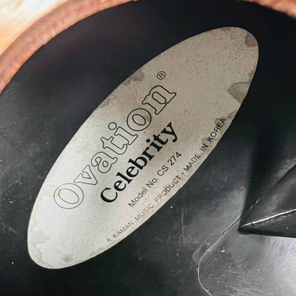 Ovation Celebrity CS274 Acoustic-Electric 4-String Bass 1998 - Black - 7