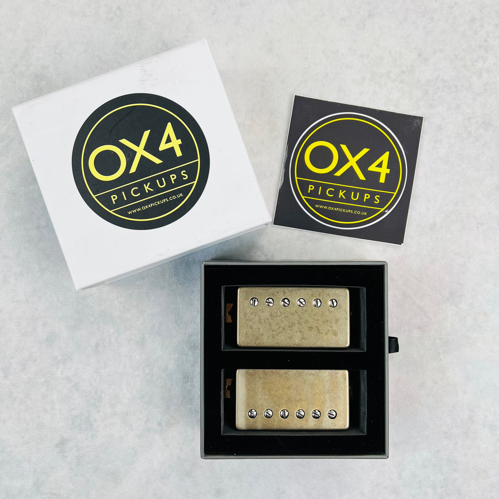 OX4 Low Wind PAF Humbucker Set - Aged Nickel - 5