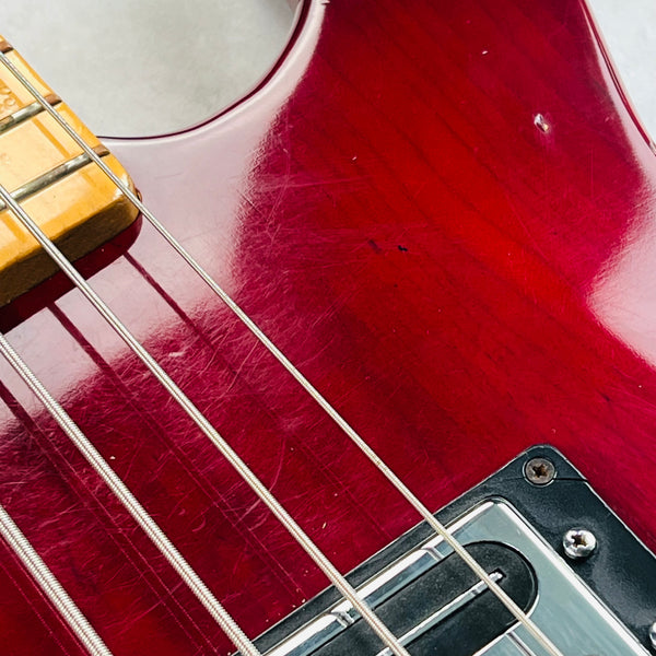 Peavey T-45 4-String Bass Guitar 1982 - Burgundy - 9