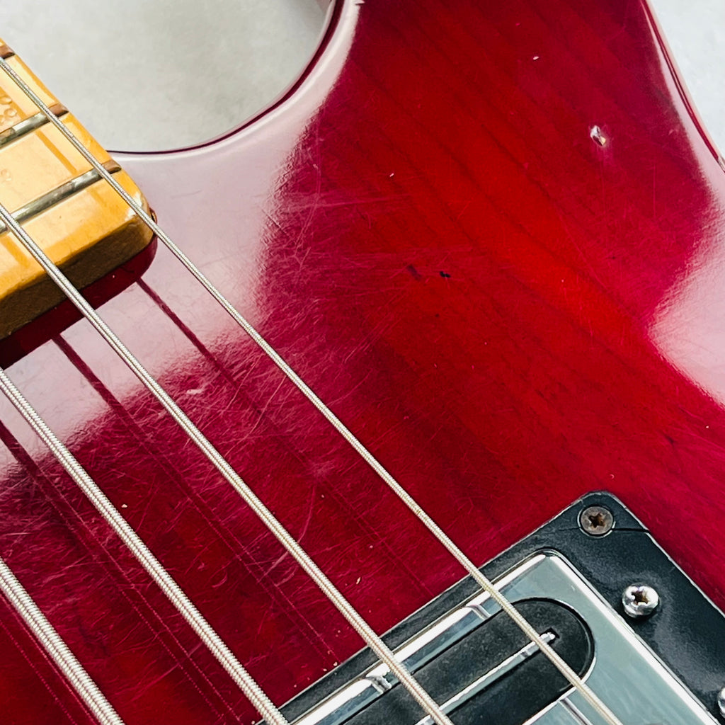 Peavey T-45 4-String Bass Guitar 1982 - Burgundy - 9
