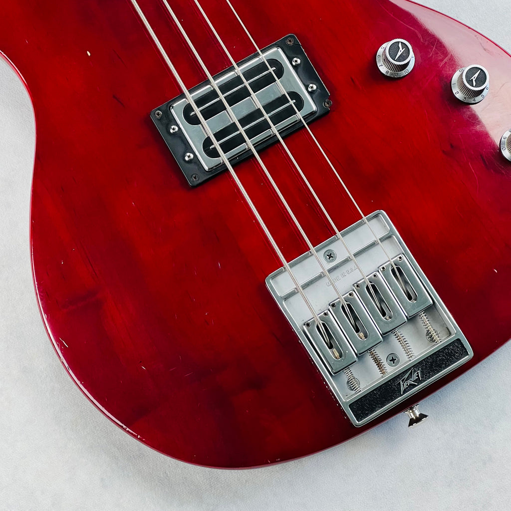 Peavey T-45 4-String Bass Guitar 1982 - Burgundy - 4