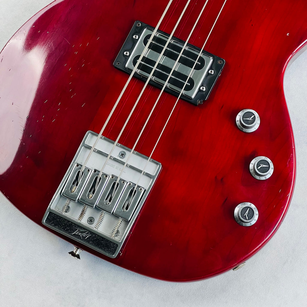 Peavey T-45 4-String Bass Guitar 1982 - Burgundy - 5