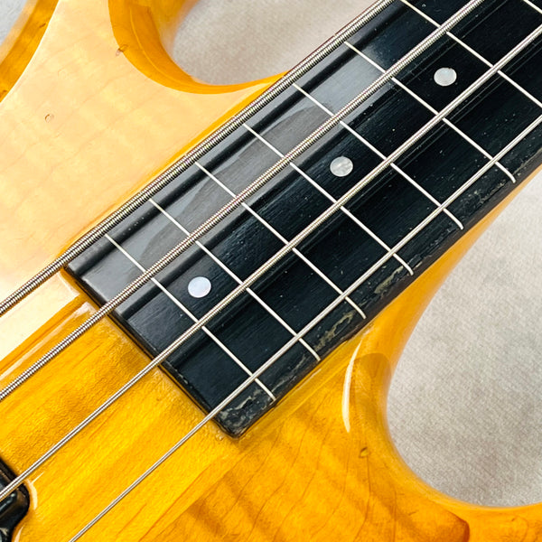 Pedulla Buzz Bass 4-String Fretless 1989 - Transparent Amber - 10