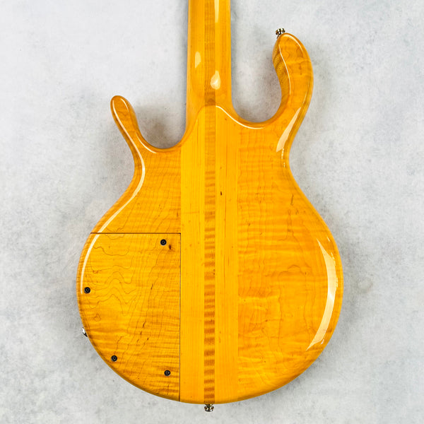Pedulla Buzz Bass 4-String Fretless 1989 - Transparent Amber - 12