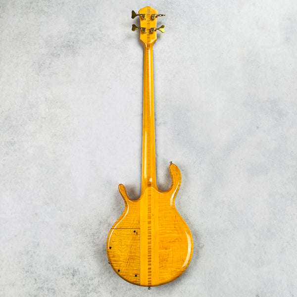 Pedulla Buzz Bass 4-String Fretless 1989 - Transparent Amber - 13