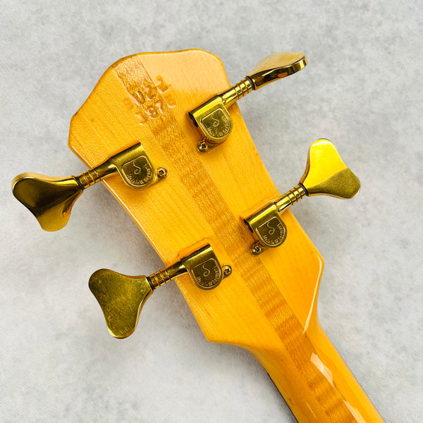 Pedulla Buzz Bass 4-String Fretless 1989 - Transparent Amber - 17