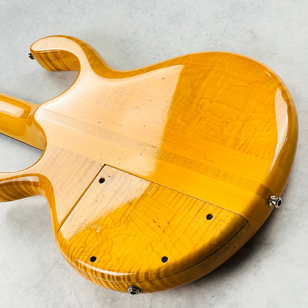 Pedulla Buzz Bass 4-String Fretless 1989 - Transparent Amber - 18