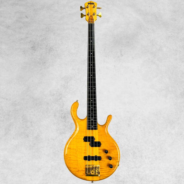 Pedulla Buzz Bass 4-String Fretless 1989 - Transparent Amber - 2