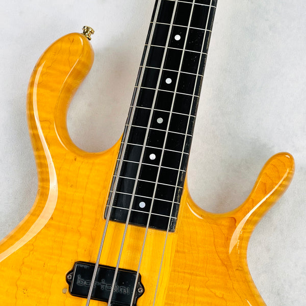 Pedulla Buzz Bass 4-String Fretless 1989 - Transparent Amber - 3