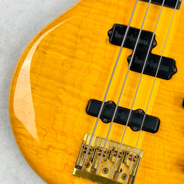 Pedulla Buzz Bass 4-String Fretless 1989 - Transparent Amber - 4