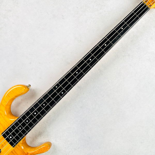 Pedulla Buzz Bass 4-String Fretless 1989 - Transparent Amber - 9