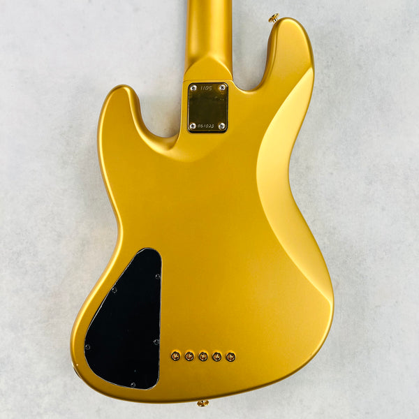Pensa J-534 Ziricote Top Chambered 5-String Bass 2023 - Natural / Aztec Gold - 11