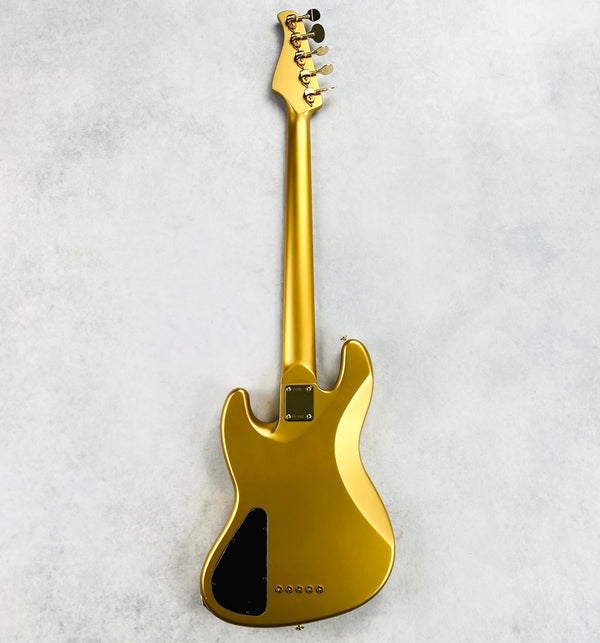 Pensa J-534 Ziricote Top Chambered 5-String Bass 2023 - Natural / Aztec Gold - 12