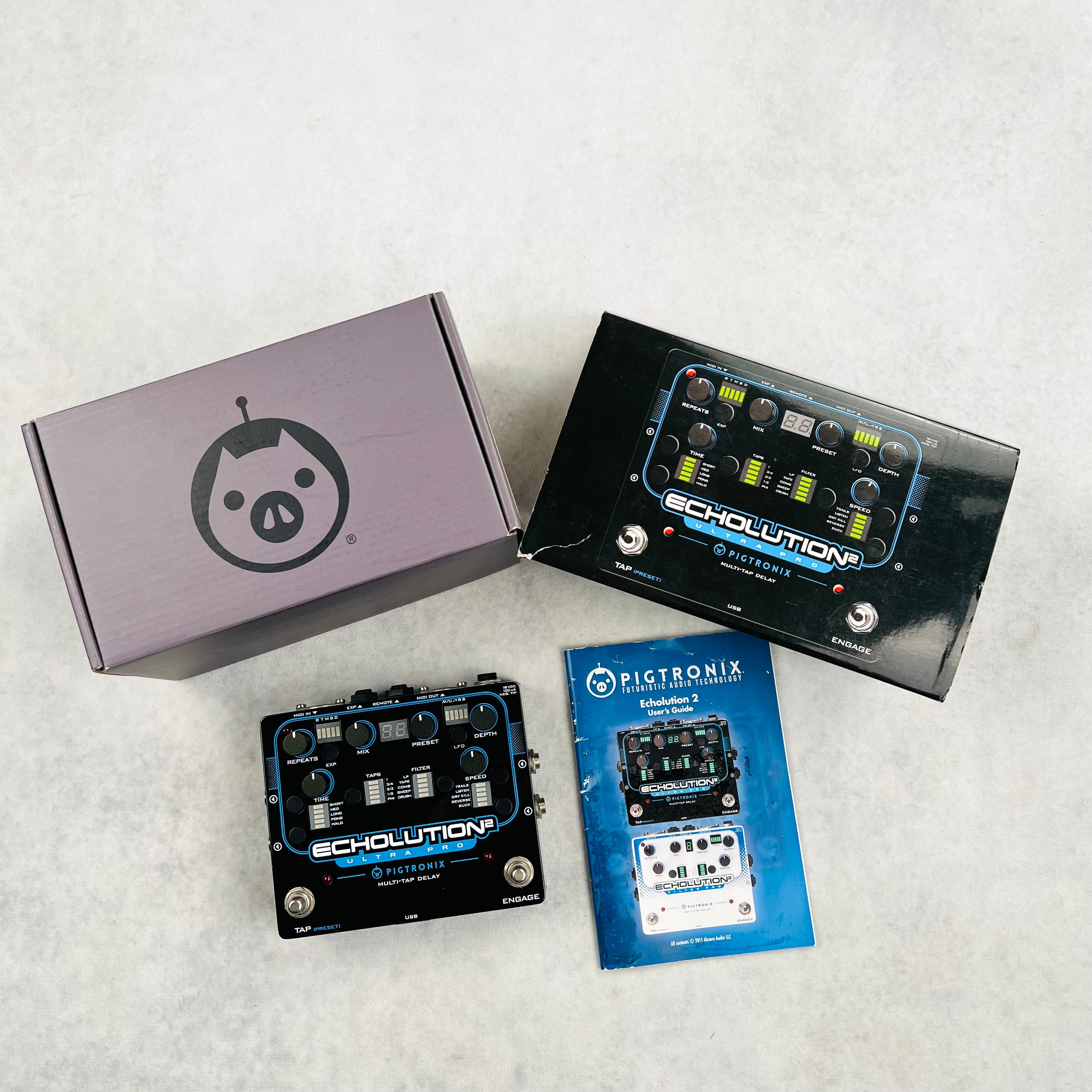 Pigtronix Echolution 2 Delay Pedal 2010s - Black | Tone Wolf