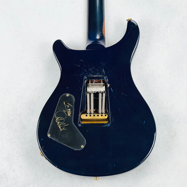 PRS Custom 24 10-Top Birds Brazilian Rosewood Gold Hardware 1990 - Royal Blue - 14