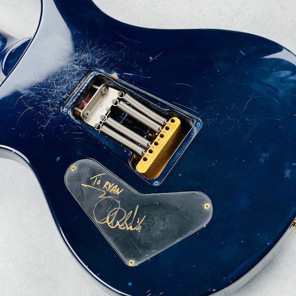 PRS Custom 24 10-Top Birds Brazilian Rosewood Gold Hardware 1990 - Royal Blue - 18