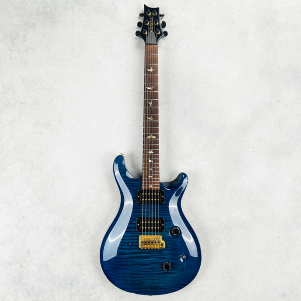 PRS Custom 24 10-Top Birds Brazilian Rosewood Gold Hardware 1990 - Royal Blue - 2