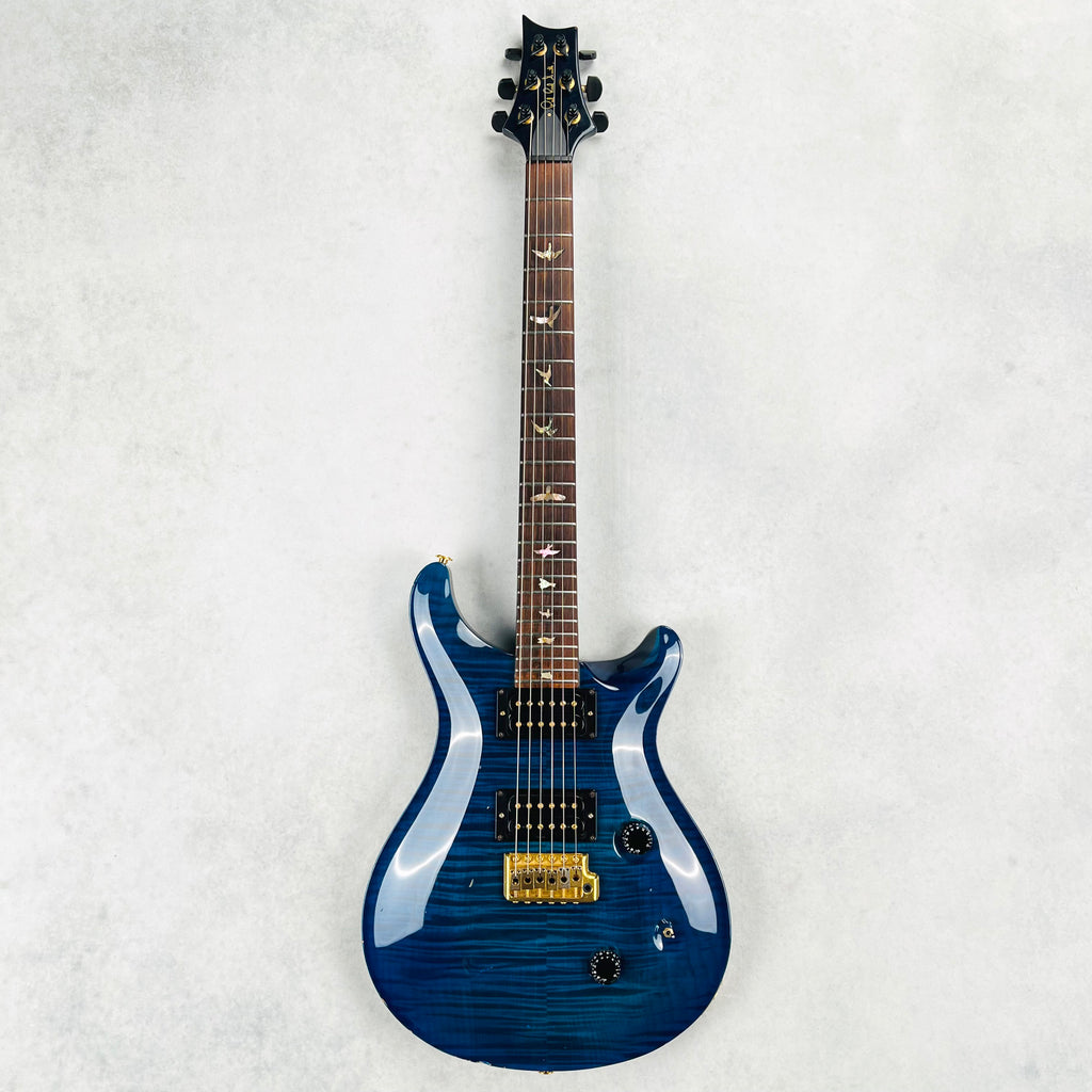 PRS Custom 24 10-Top Birds Brazilian Rosewood Gold Hardware 1990 - Royal Blue - 2