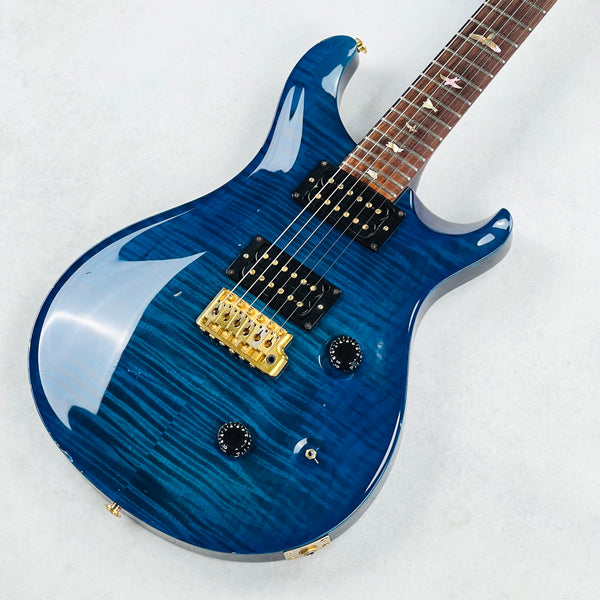 PRS Custom 24 10-Top Birds Brazilian Rosewood Gold Hardware 1990 - Royal Blue - 3
