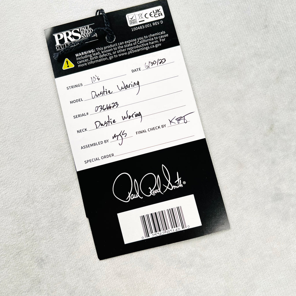 PRS DW CE 24 Floyd Dustie Waring Signature 2023 - Burnt Amber Smokeburst - 17