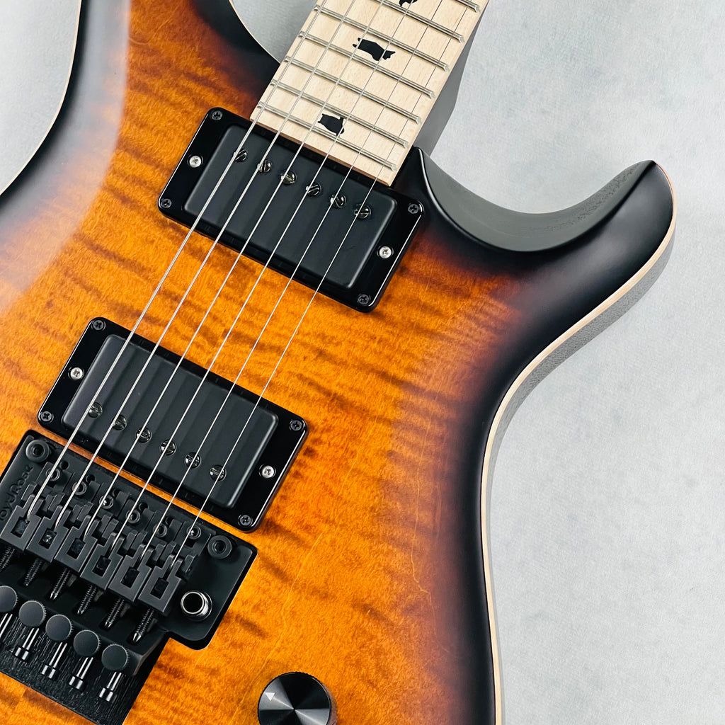 PRS DW CE 24 Floyd Dustie Waring Signature 2023 - Burnt Amber Smokeburst - 6