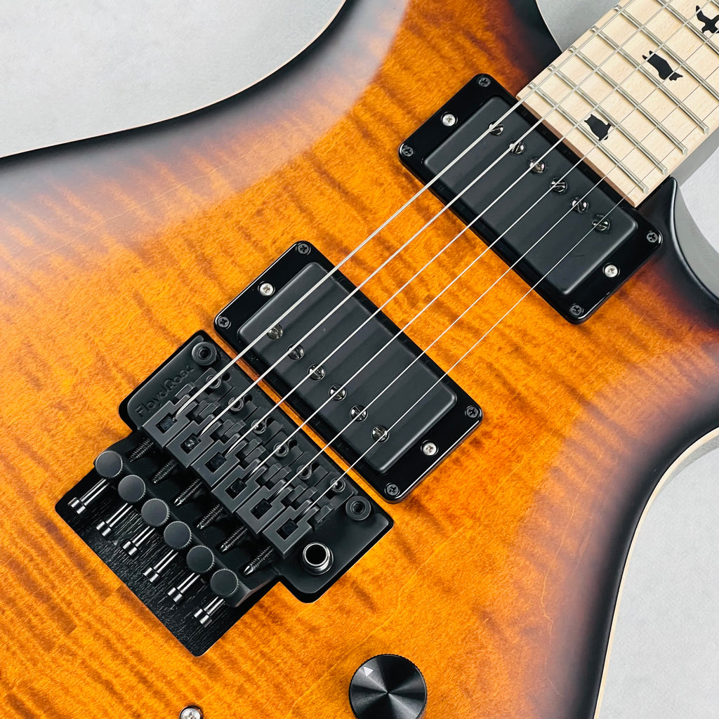 PRS DW CE 24 Floyd Dustie Waring Signature 2023 - Burnt Amber Smokeburst - 7