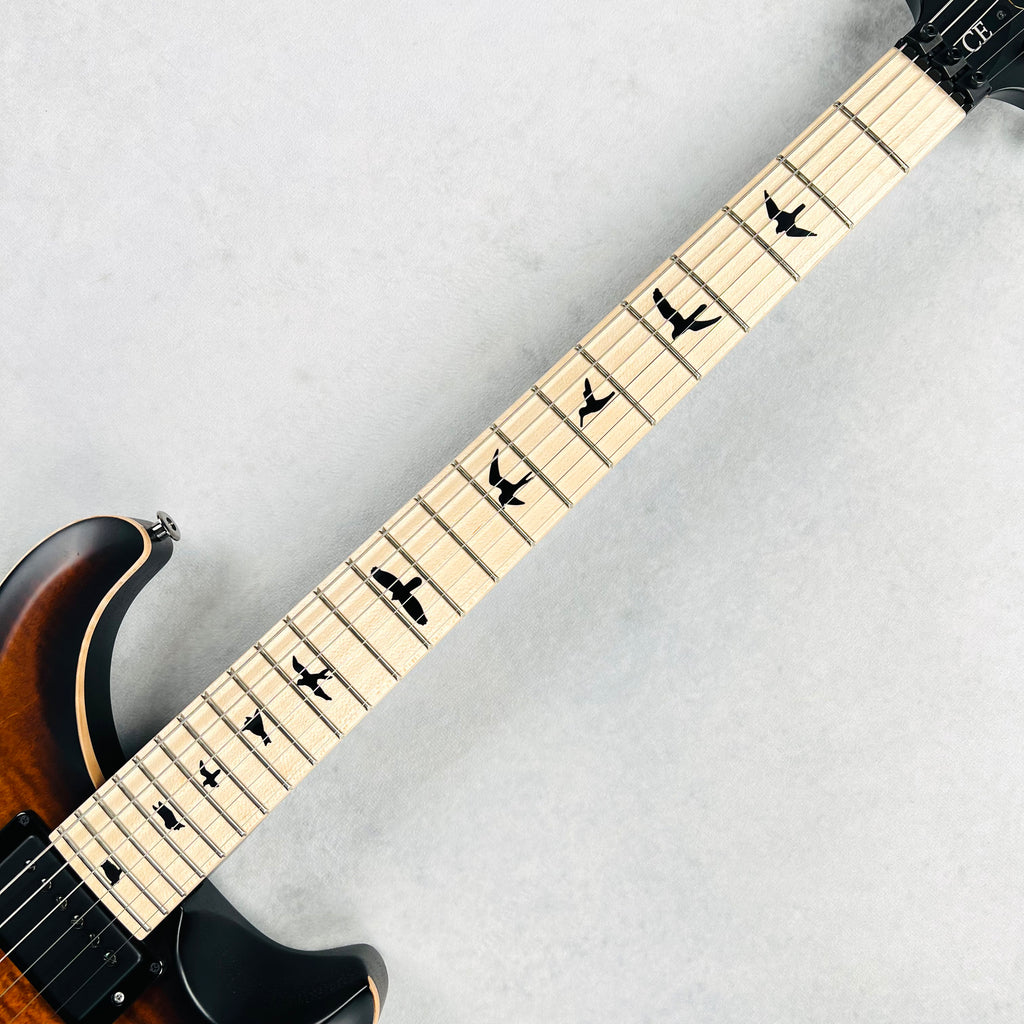 PRS DW CE 24 Floyd Dustie Waring Signature 2023 - Burnt Amber Smokeburst - 8