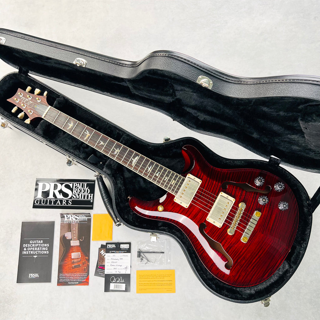 PRS McCarty 594 Hollowbody II 10-Top 2022 - Fire Red Burst - 24