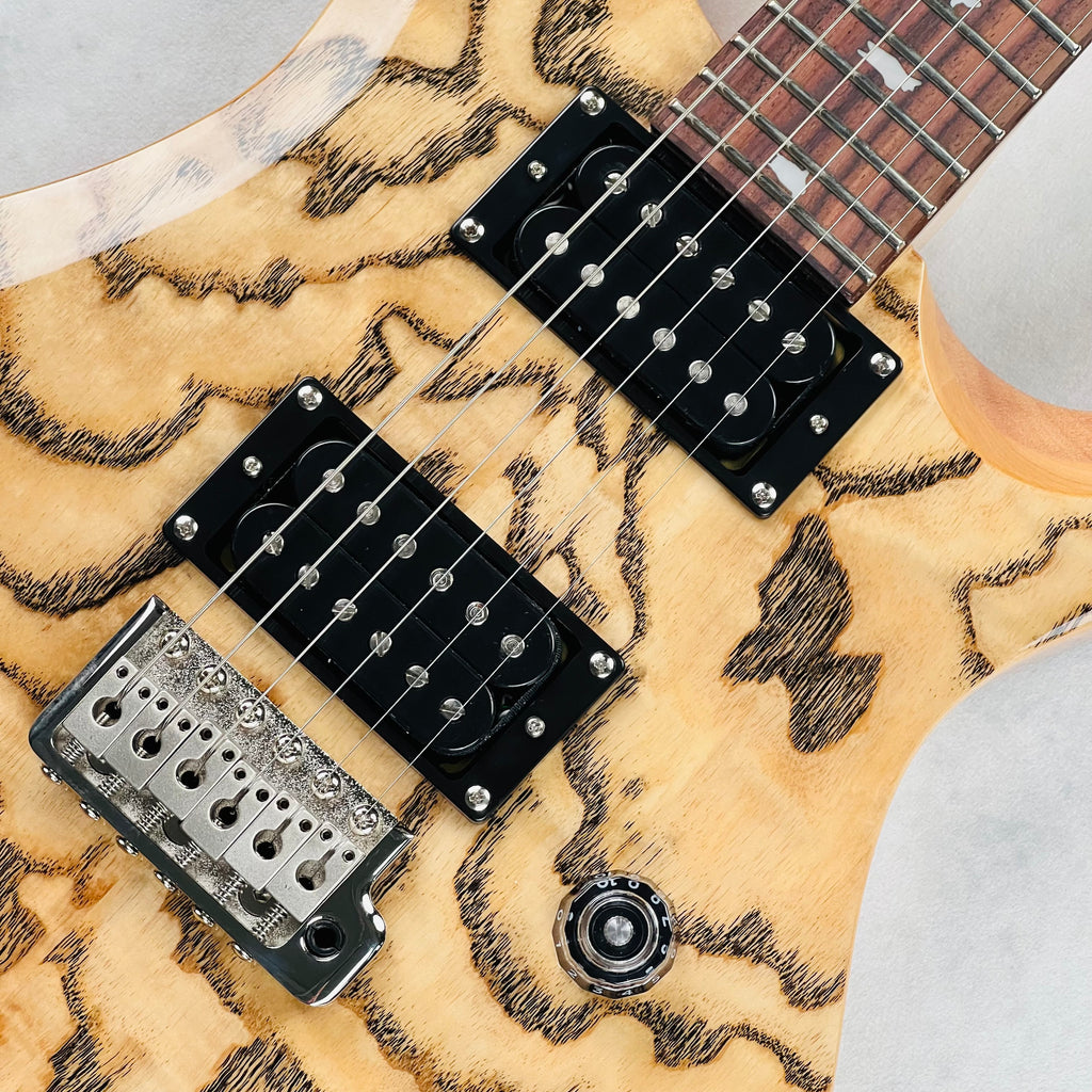 PRS SE Custom 24 Burled Ash Exotic Limited Edition w/ Case 2025 - Natural - 7