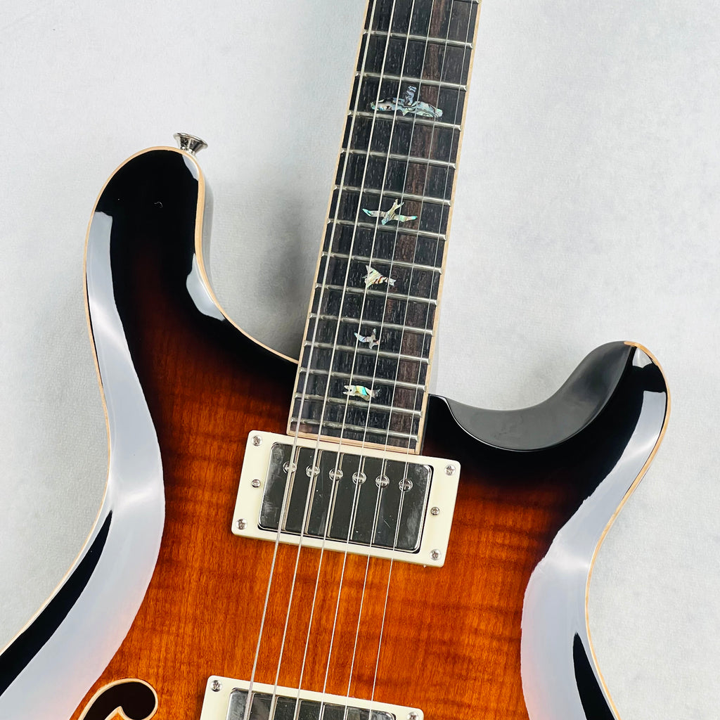 PRS SE Hollowbody II Piezo 2022 - Black Gold Burst - 3