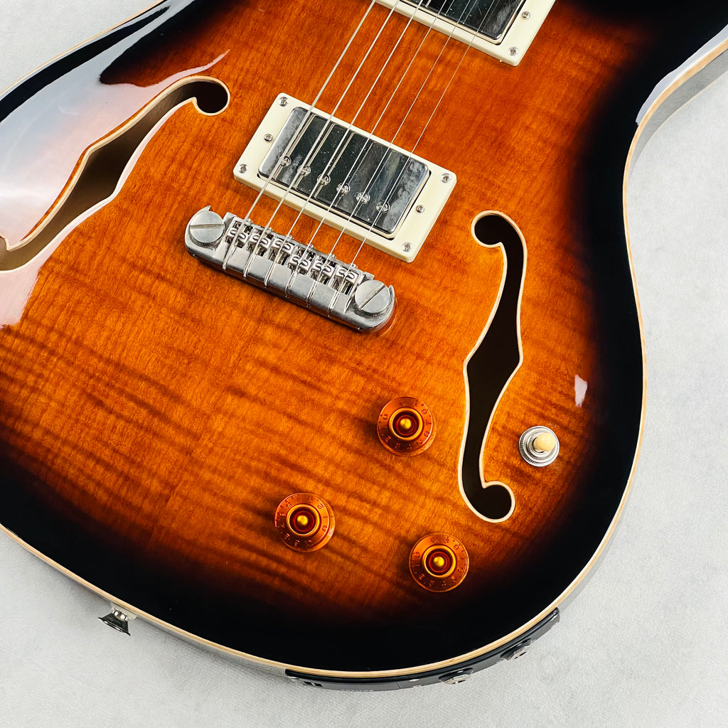 PRS SE Hollowbody II Piezo 2022 - Black Gold Burst - 5