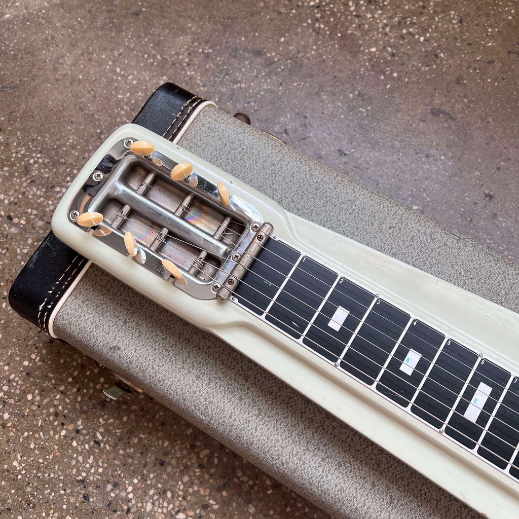 White High Steel Lap Steel by Fender 1956 - White - 3