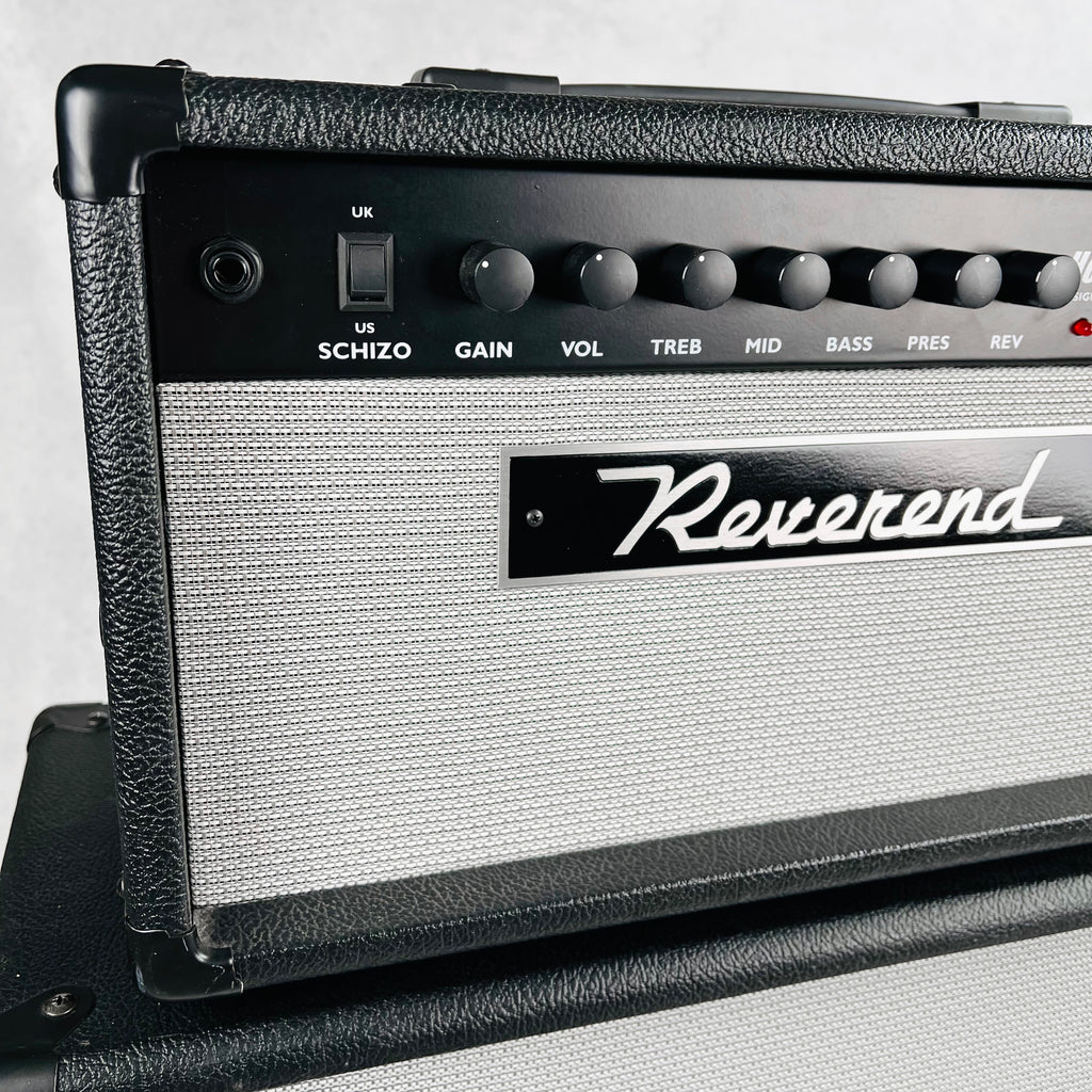 Reverend Hellhound 40/60 Head & 4x10" Cabinet Amplifier Stack 2001 - Black - 6