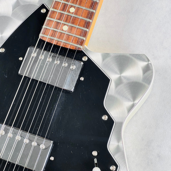 Reverend USA Rocco Electric Guitar 2000s - Engine Turned Top - 6