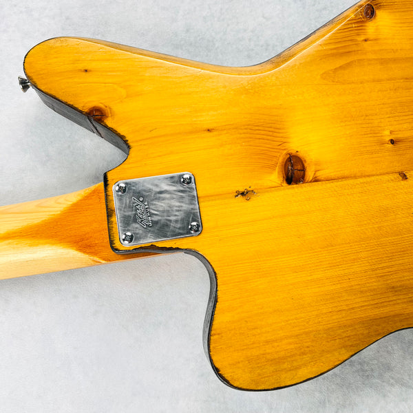 Rick Kelly Carmine Street Guitars NYC Bowery Pine Offset 4-String Bass 2025 - Natural - 13