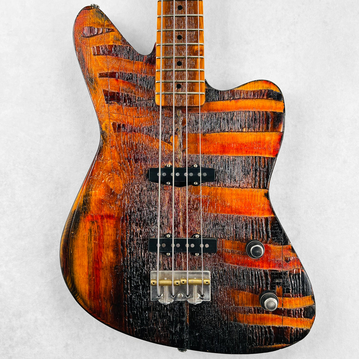 Rick Kelly Bowery Pine Offset 4-String Bass 2025 Natural | Tone Wolf