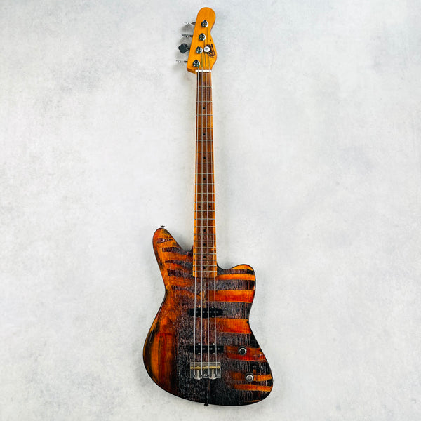 Rick Kelly Carmine Street Guitars NYC Bowery Pine Offset 4-String Bass 2025 - Natural - 2