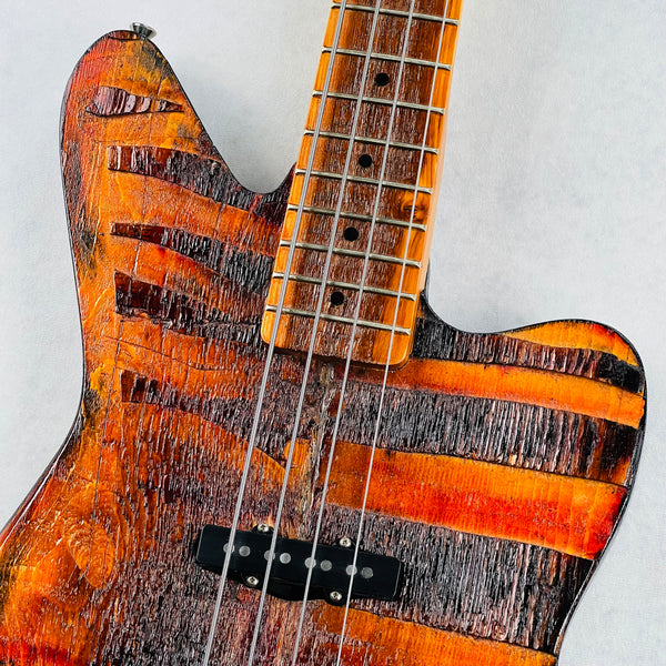 Rick Kelly Carmine Street Guitars NYC Bowery Pine Offset 4-String Bass 2025 - Natural - 3