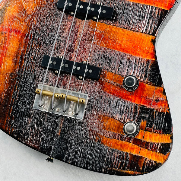 Rick Kelly Carmine Street Guitars NYC Bowery Pine Offset 4-String Bass 2025 - Natural - 5