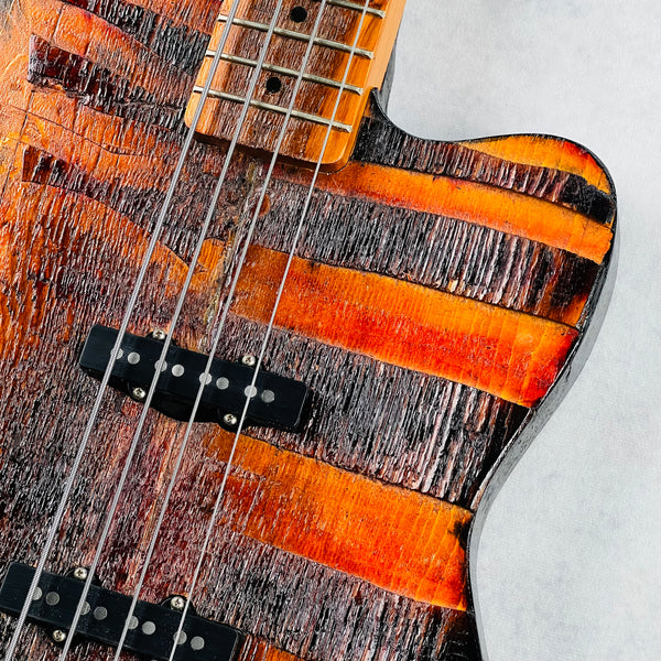 Rick Kelly Carmine Street Guitars NYC Bowery Pine Offset 4-String Bass 2025 - Natural - 6