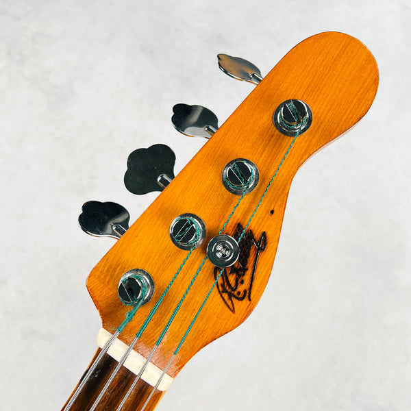 Rick Kelly Carmine Street Guitars NYC Bowery Pine Offset 4-String Bass 2025 - Natural - 9
