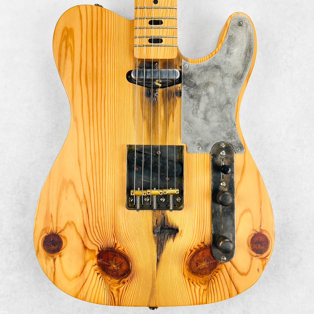 Rick Kelly Knotty Pine T-Style Snakehead Electric Guitar 2025 - Natural - 1