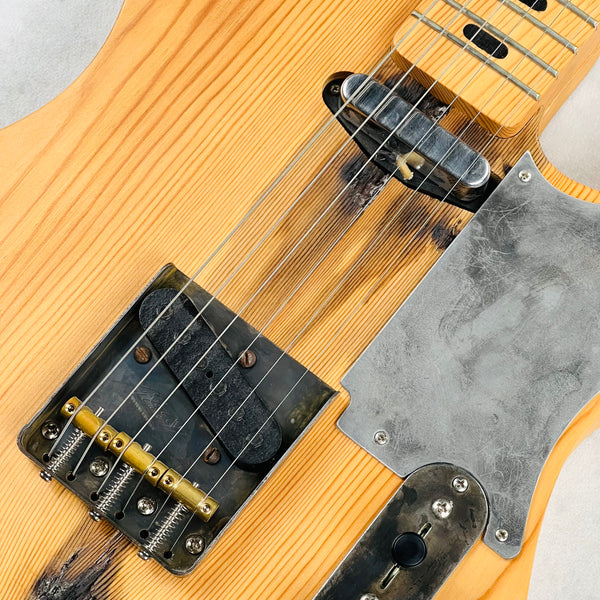 Rick Kelly Knotty Pine T-Style Snakehead Electric Guitar 2025 - Natural - 7