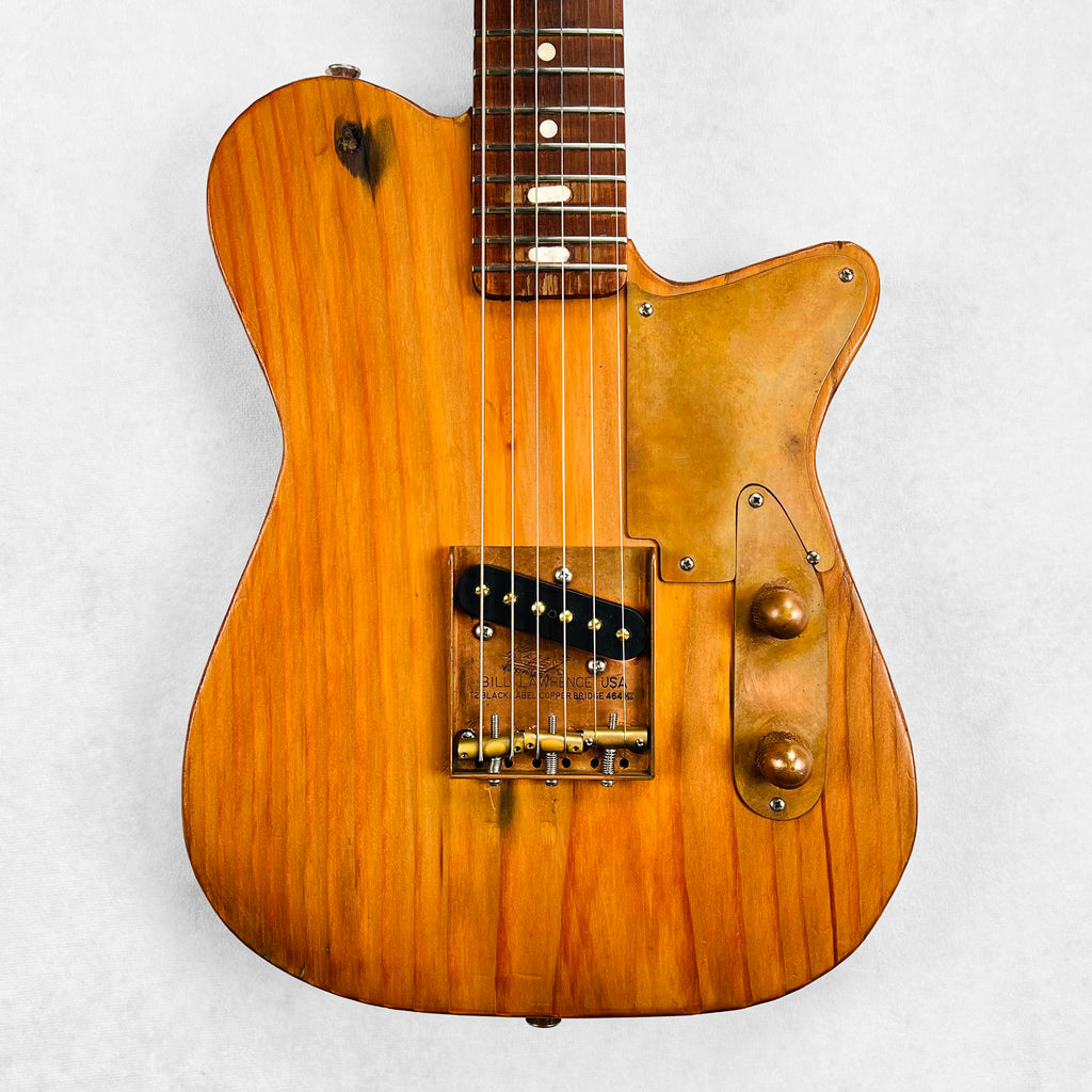 Rick Kelly Mini T-Style Bowery Pine Guitar 2021 - Natural - 1