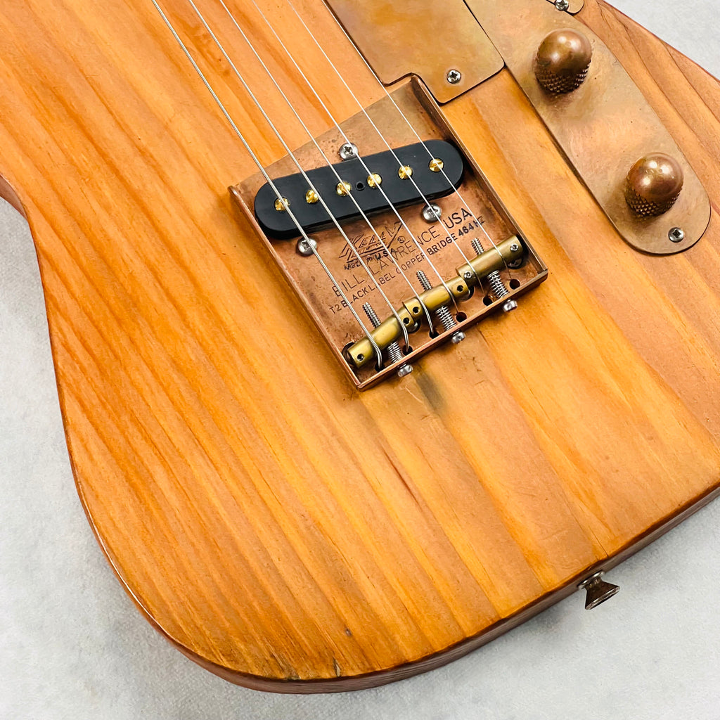 Rick Kelly Mini T-Style Bowery Pine Guitar 2021 - Natural - 4