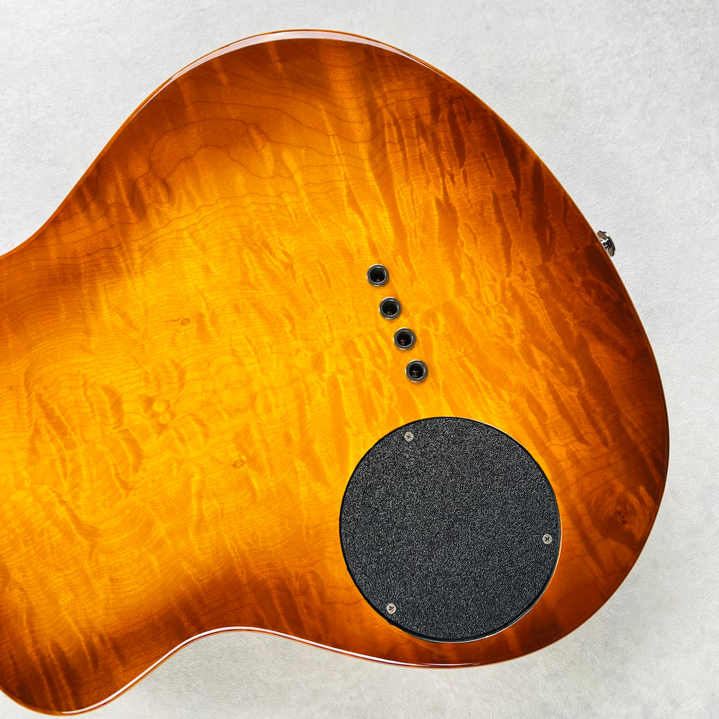 Rick Turner Renaissance 4-String Acoustic-Electric Piezo Bass Guitar - Sunburst - 12